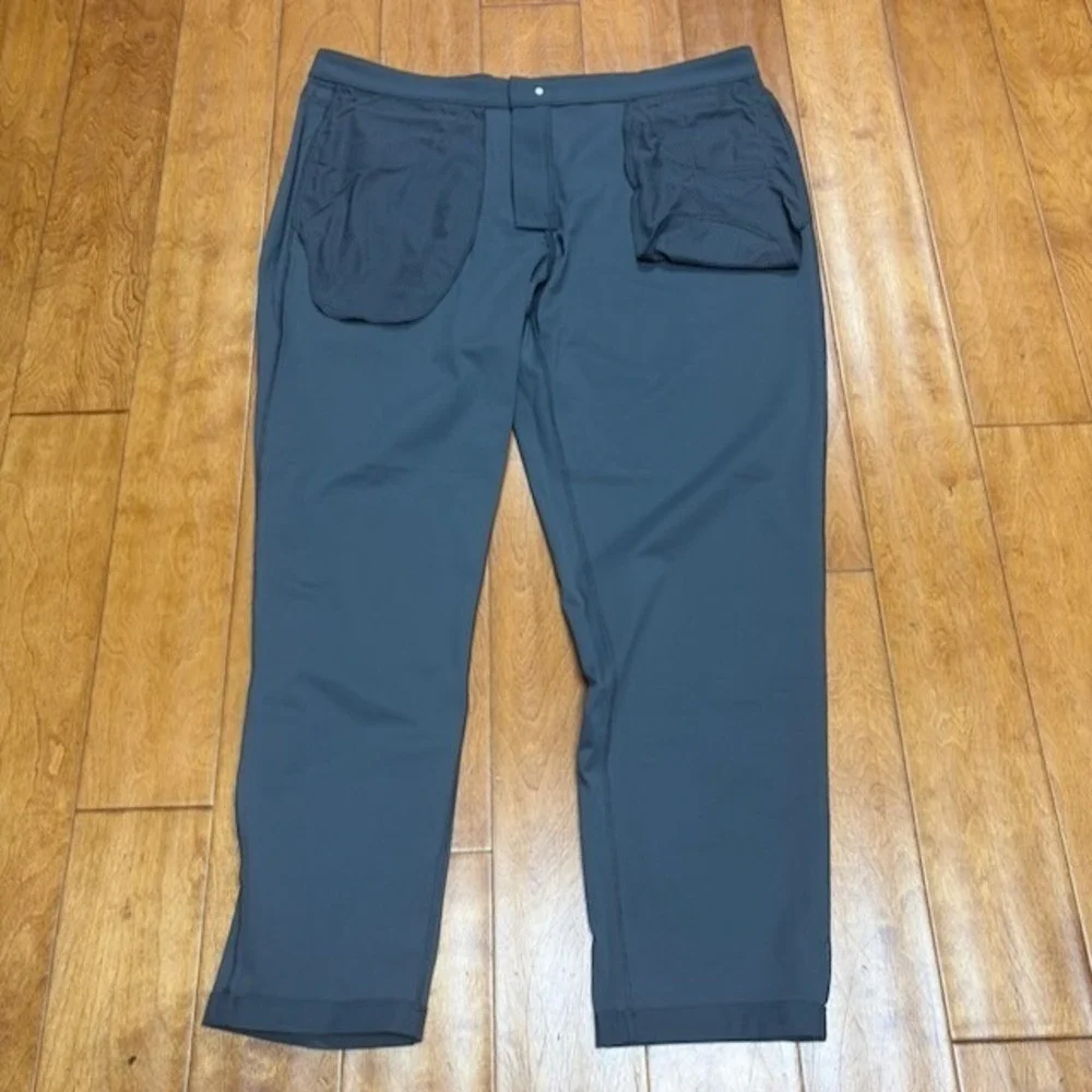Fabletics Mens The Don Pants 40 Gray Performance Golf Athleisure Stretch